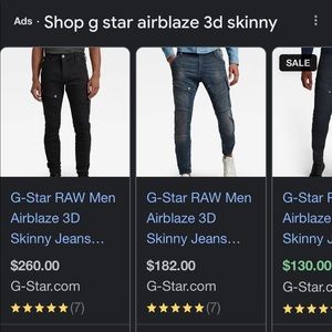 G STAR AIRBLAZE SKINNY JEANS